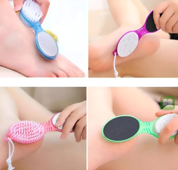 ✨ 4-in-1 Foot Scrubber – Complete Pedicure in One Tool!