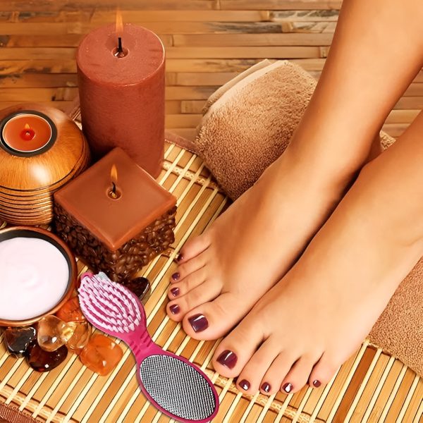 ✨ 4-in-1 Foot Scrubber – Complete Pedicure in One Tool!