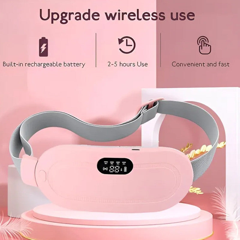 🌸 Digital Period Heating Pad & Vibrating Belt! 🌡️💆♀️