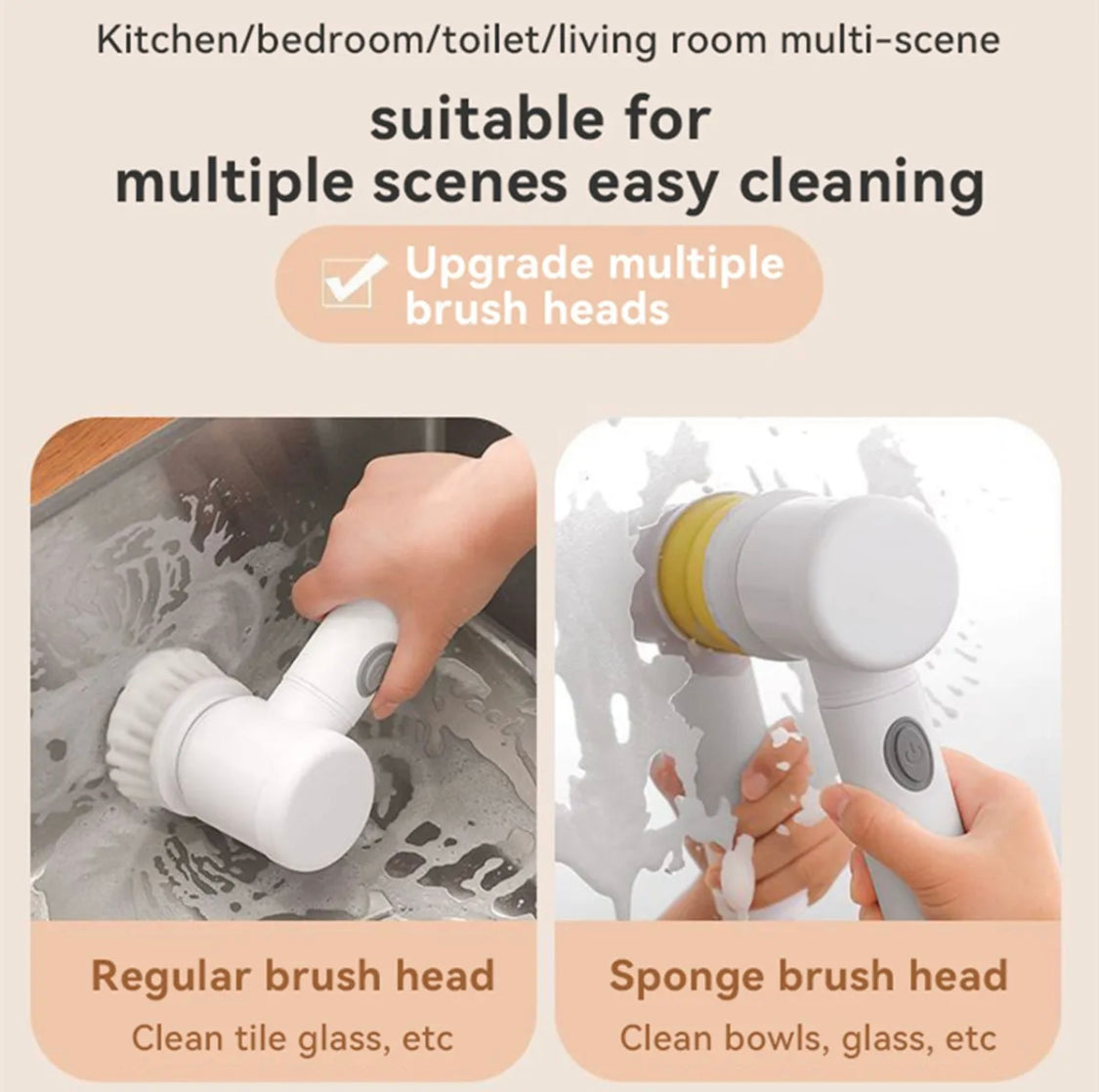 5 in 1 Rechargeable Magic Brush