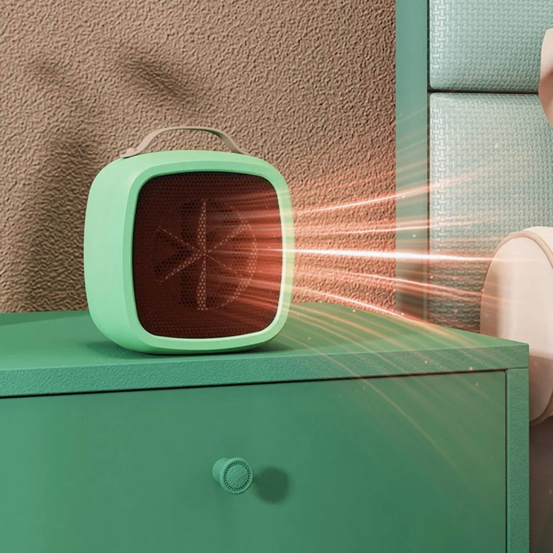 Mini electric heater fan