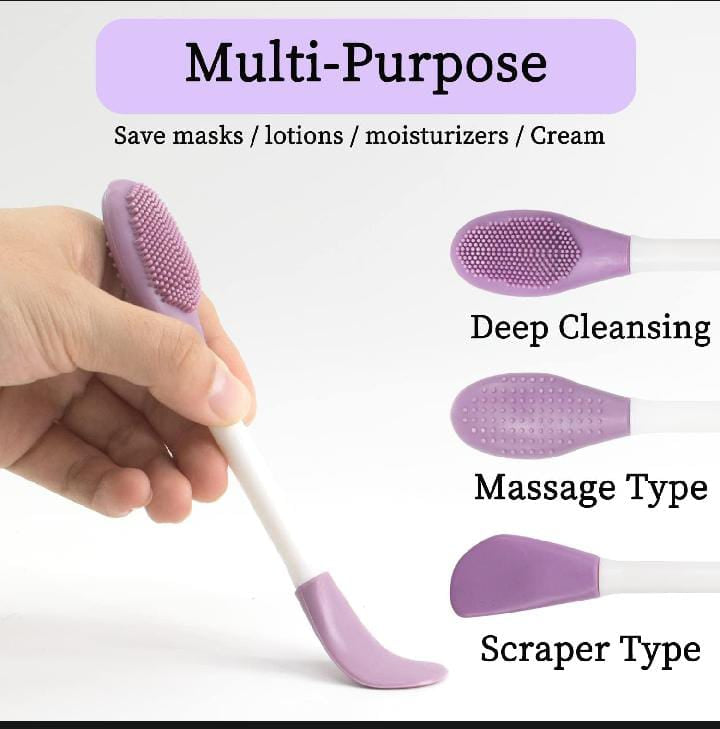 (Pack of 2) silicone face scrubber