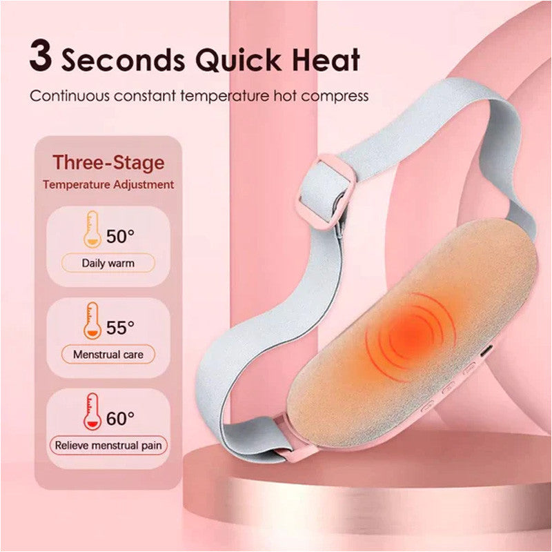 🌸 Digital Period Heating Pad & Vibrating Belt! 🌡️💆♀️