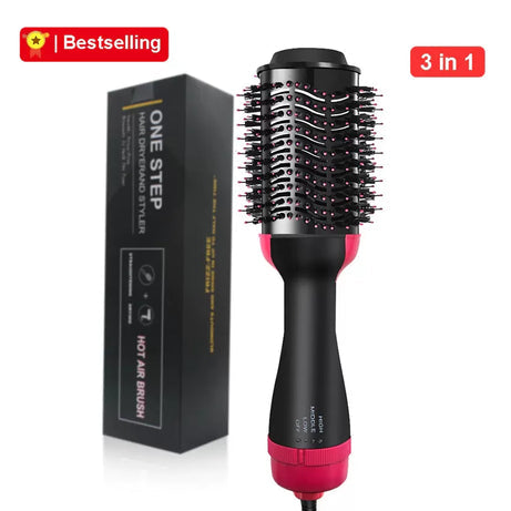 🔥 One Step Hot Air Brush – Dry, Straighten & Volumize in just minutes!