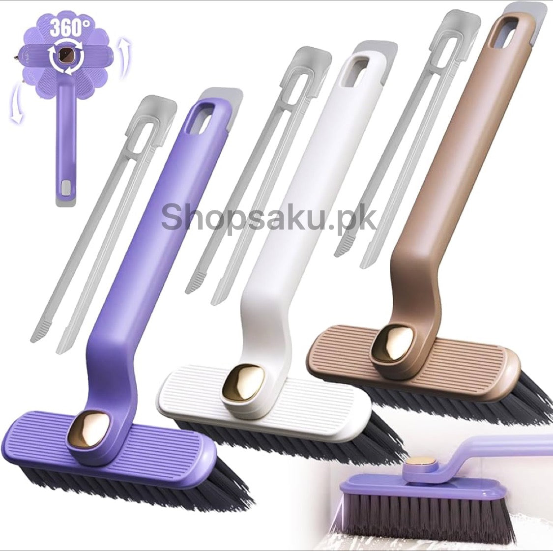 Multi-Function rotating cleaning brush | Ideal for home , kitchen & bathroom