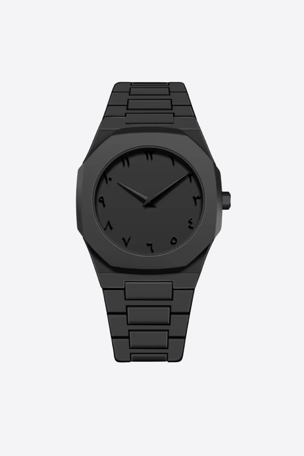 🖤 All-Black Arabic Dial Watch