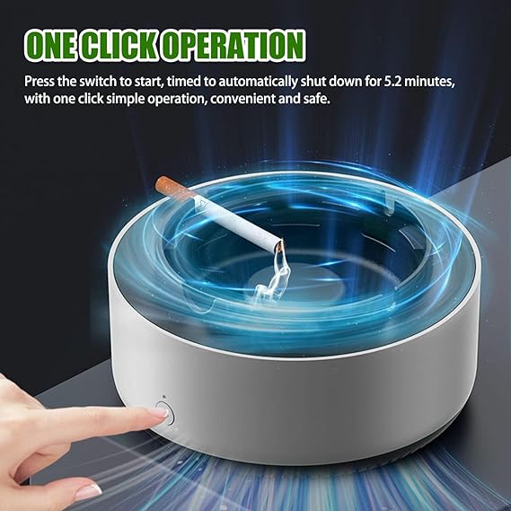 🚬💨 2-in-1 Smokeless Ashtray with Air Purifier