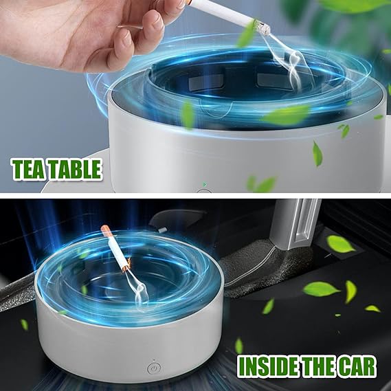 🚬💨 2-in-1 Smokeless Ashtray with Air Purifier
