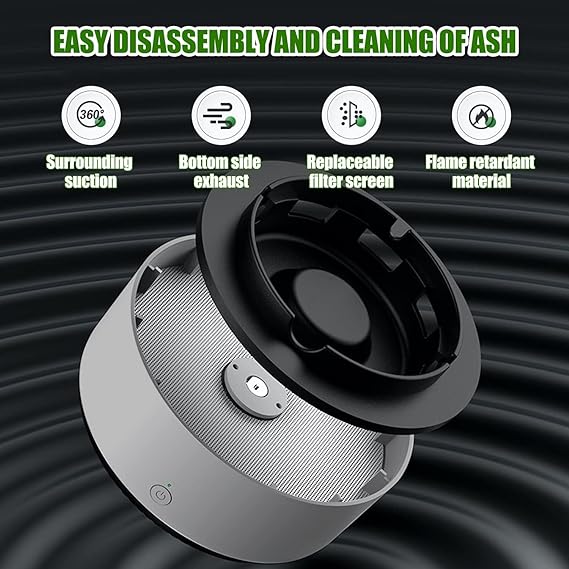 🚬💨 2-in-1 Smokeless Ashtray with Air Purifier