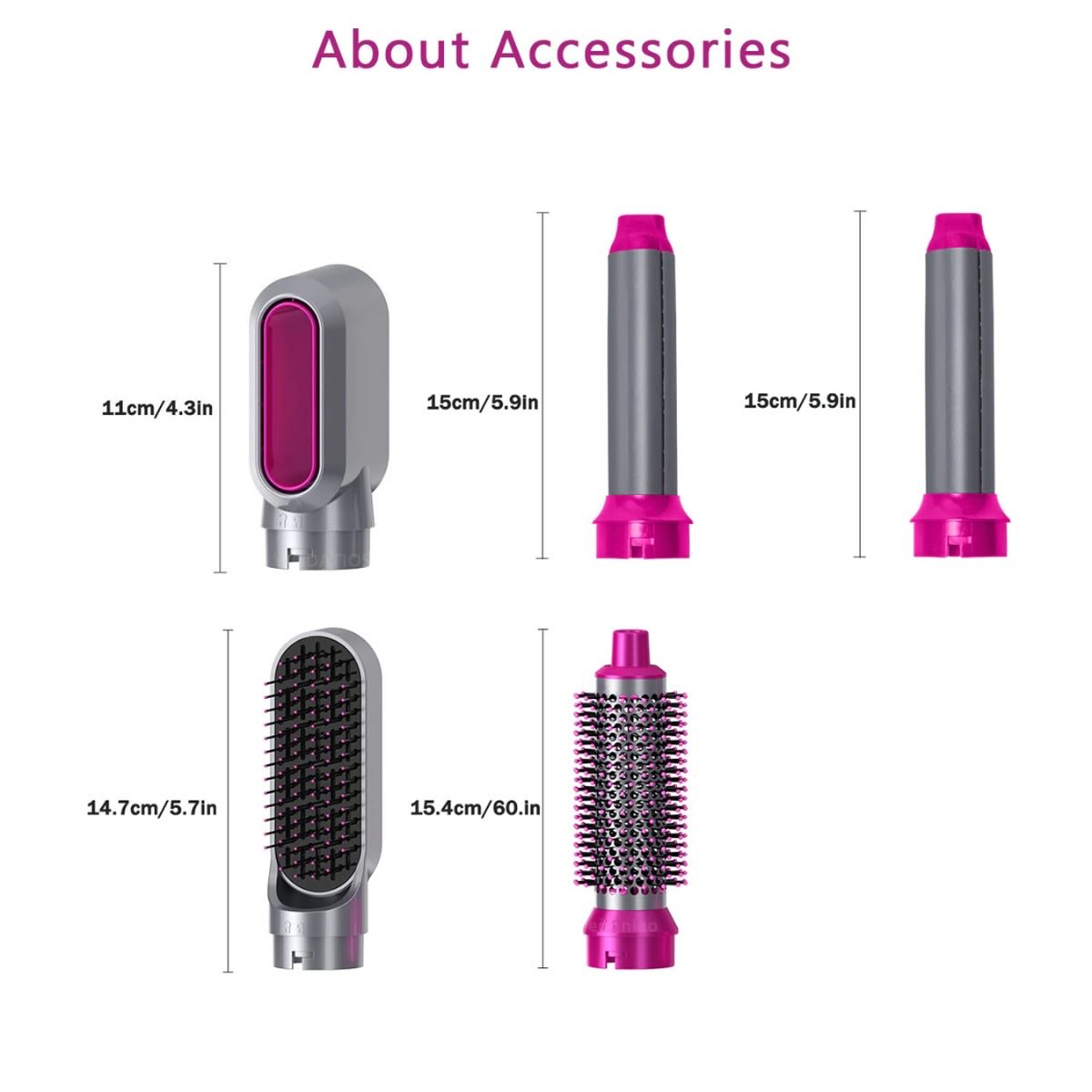 5-in-1 Hair Styler Attachments Kit
